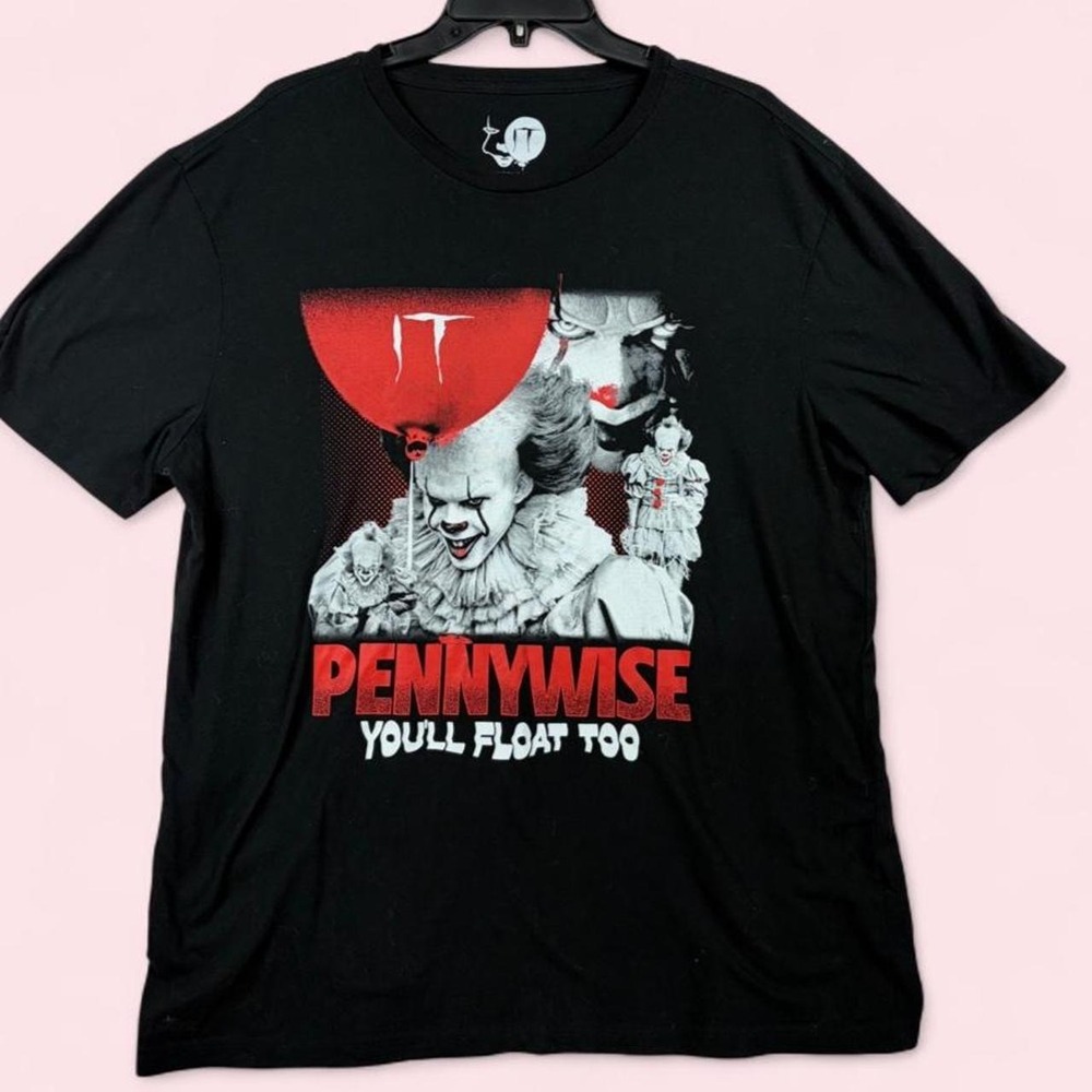 Hybrid Apparel IT Pennywise Youll Float Too Horror Graphic T-Shirt Mens XL Black